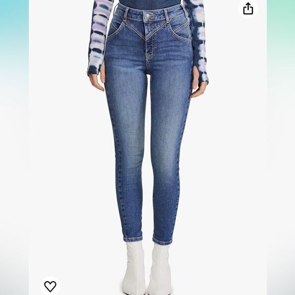 Free People Riley Seamed Skinny Jeans | Size 27 - Picture 1 of 10